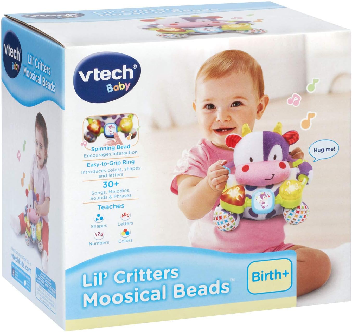 VTech Baby Lil Critters Moosical Beads Amazon Exclusive, Purple Small